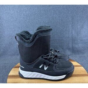 New Balance Fresh Foam Fur Insulated Winter Boots Black BW2100BW Womens Size 12